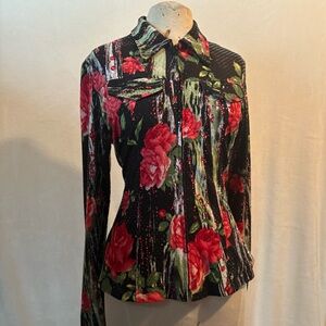 Floral Long Sleeve Women's Top